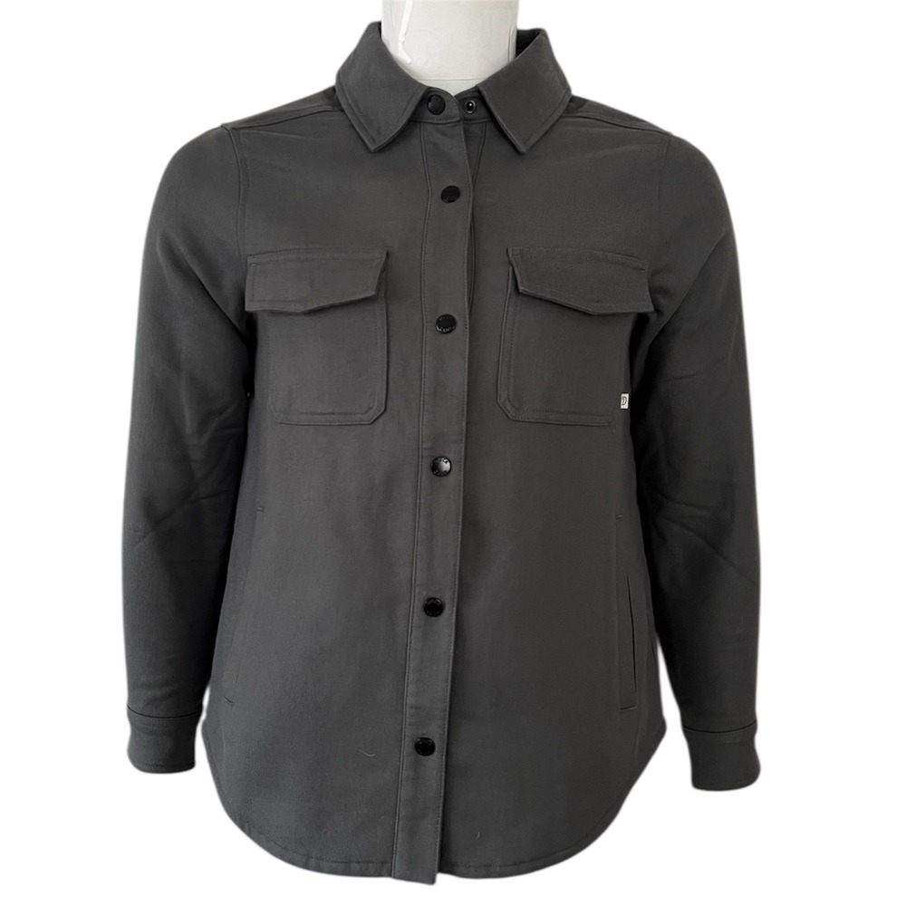 Duck Camp Lightweight Brush‎ Jacket Men Size Small Lined Shacket Raven
